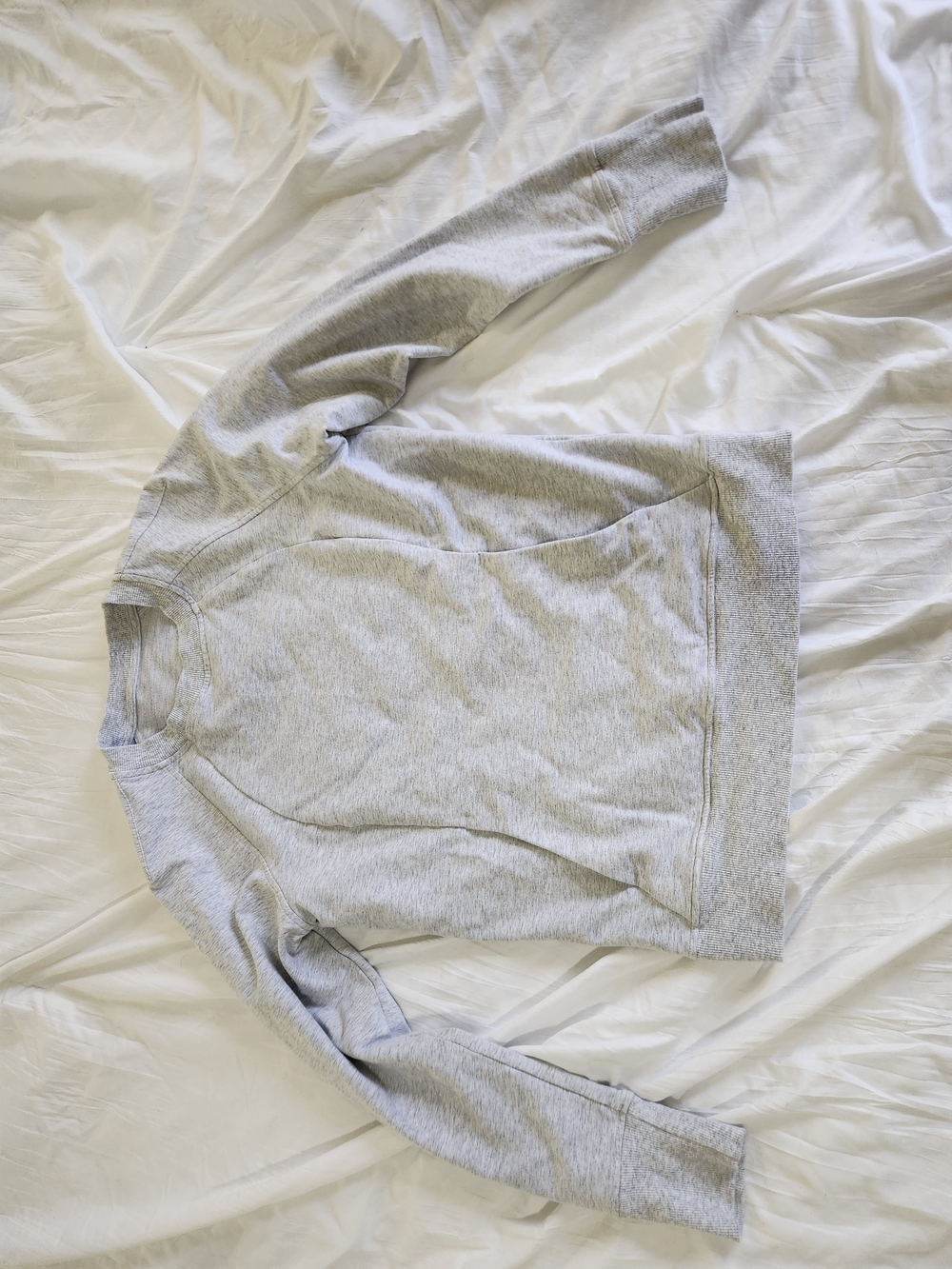 lululemon athletica Light Gray Crewneck Sweatshirt